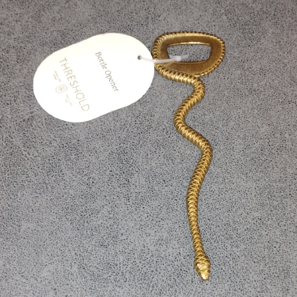 Threshold Brass Serpent Bottle Opener